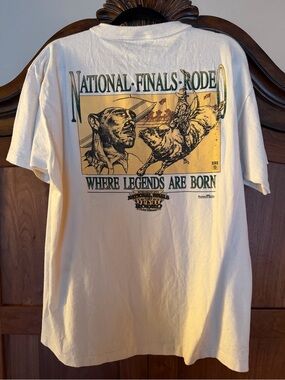 National Finals Rodeo 'Where Legends Are Born' Vintage Graphic Tee - White
